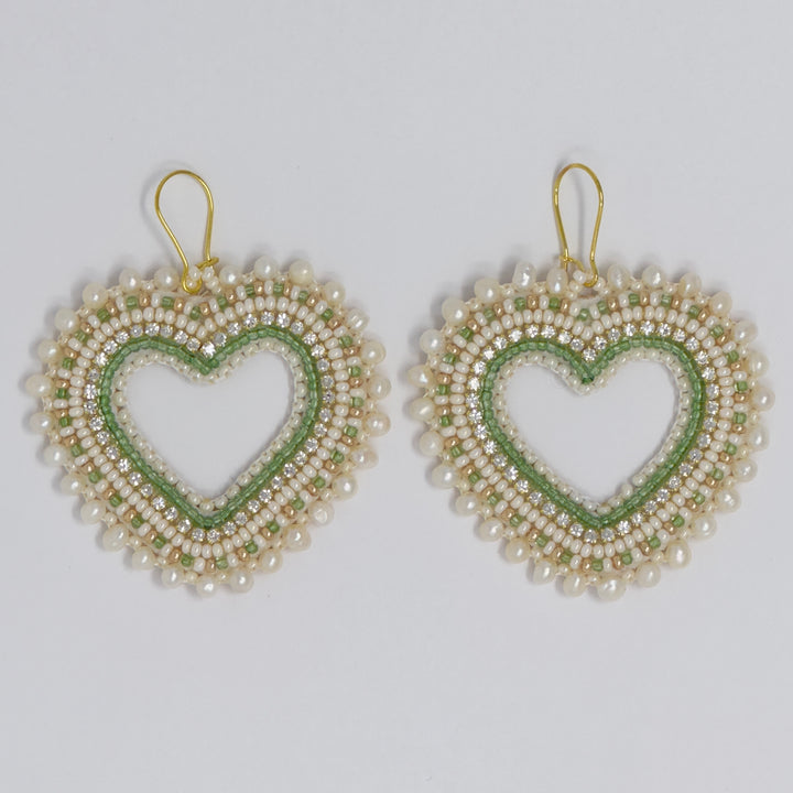 Keegan W Beaded Heart Collection