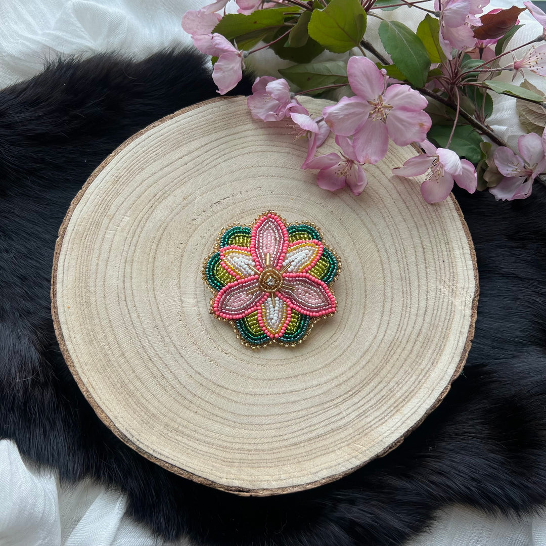 Ironstar Co. Beaded Floral Hair Barette