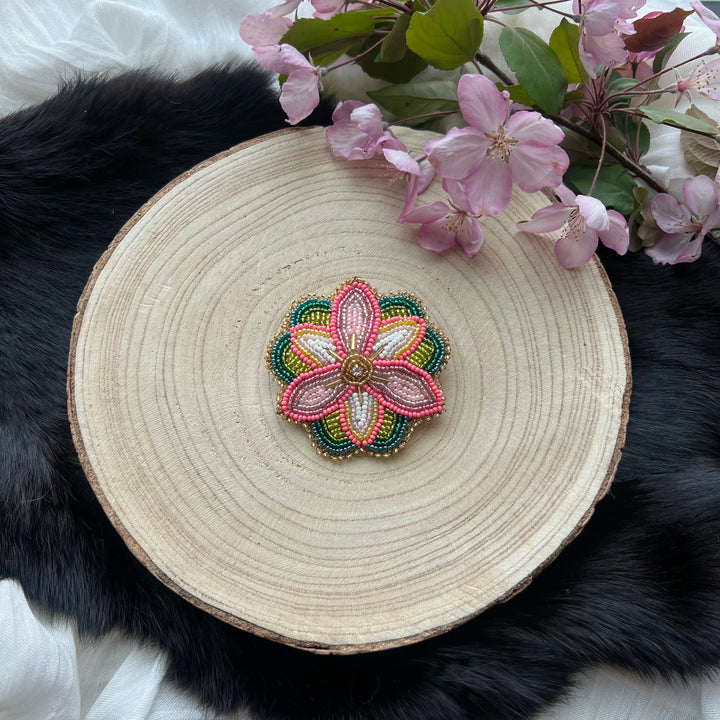 Ironstar Co. Beaded Floral Hair Barette