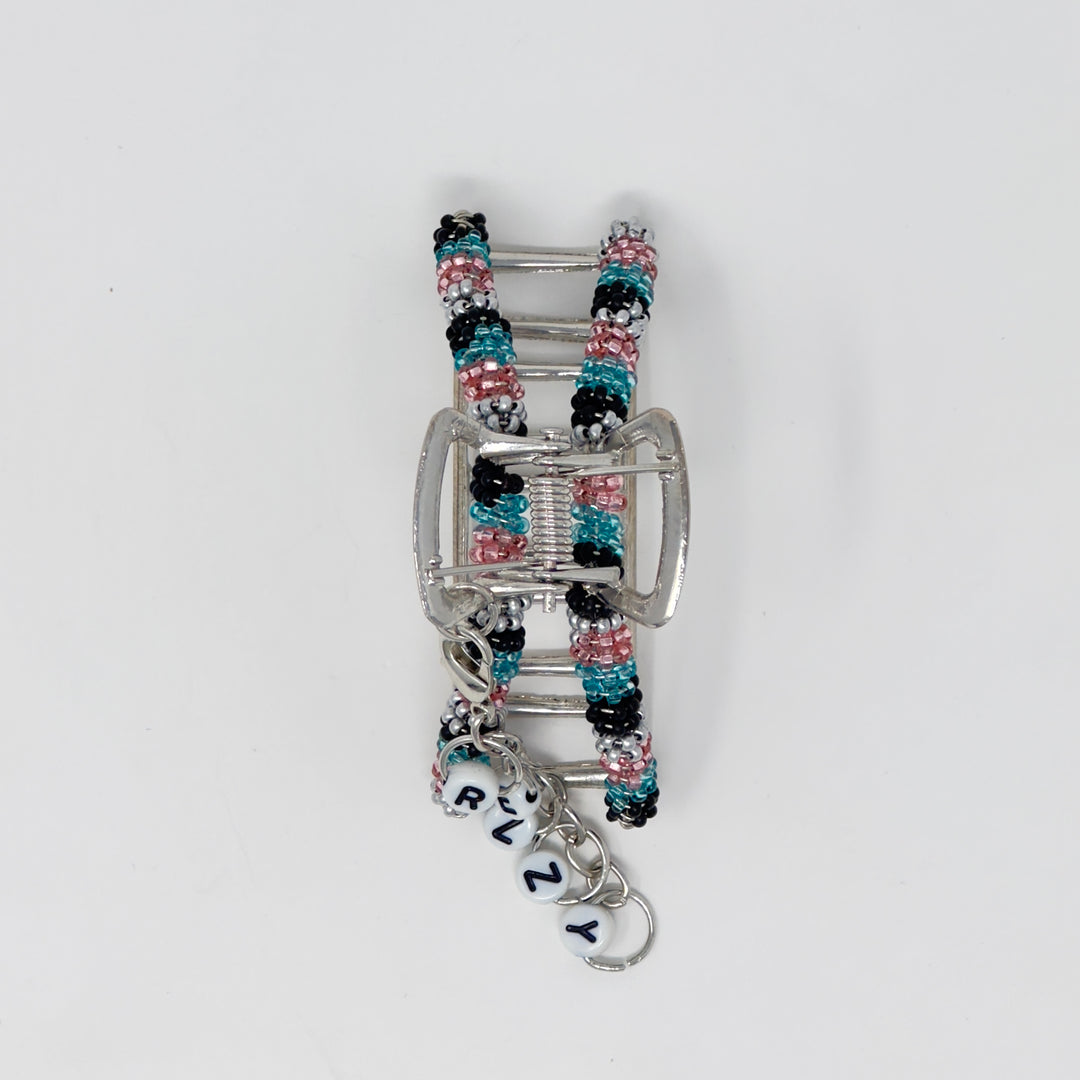 Helen Oro Designs Beaded Metal Claw Clip with REZZY Charm