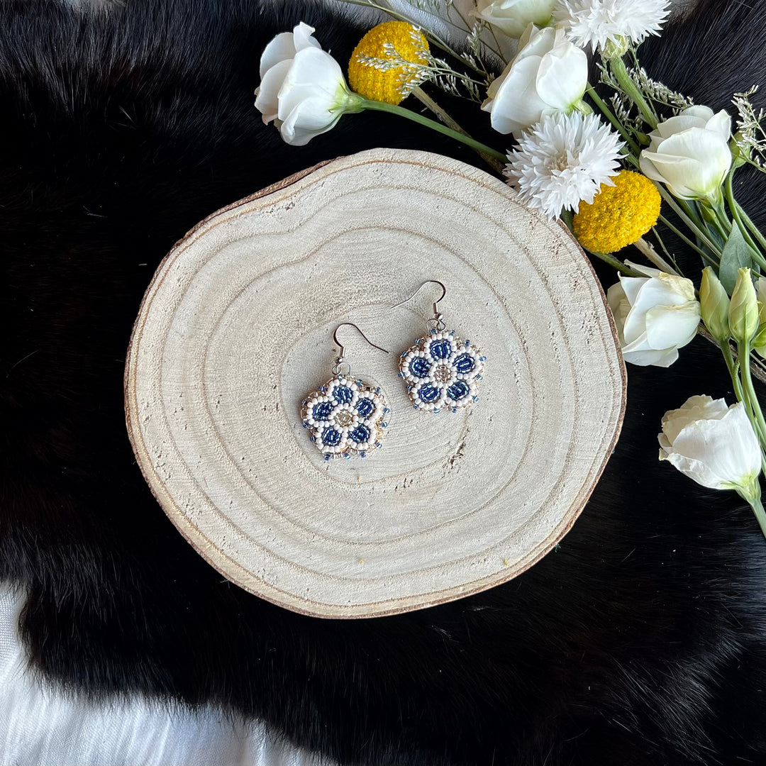 Ironstar Co. Petite Beaded Floral Earrings