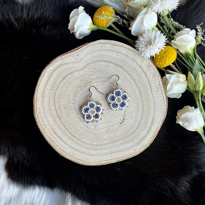 Ironstar Co. Petite Beaded Floral Earrings