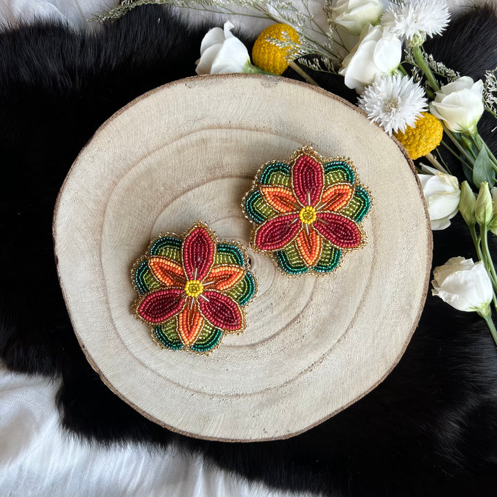 Ironstar Co. Lily Floral Earrings