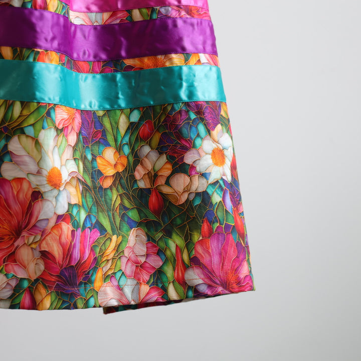 Phoenyx Designs Stained Glass Floral Ribbon Skirt