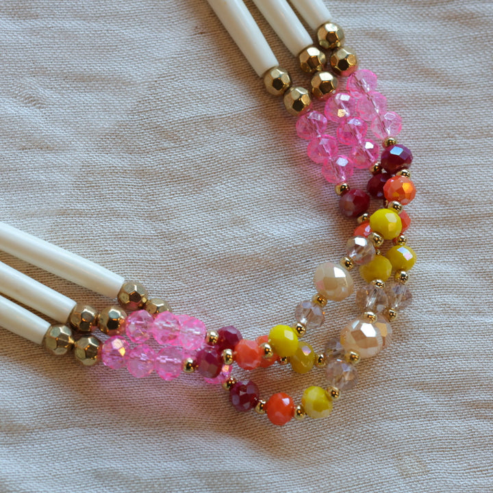 Dee Iyapes Tiered Bone Necklaces