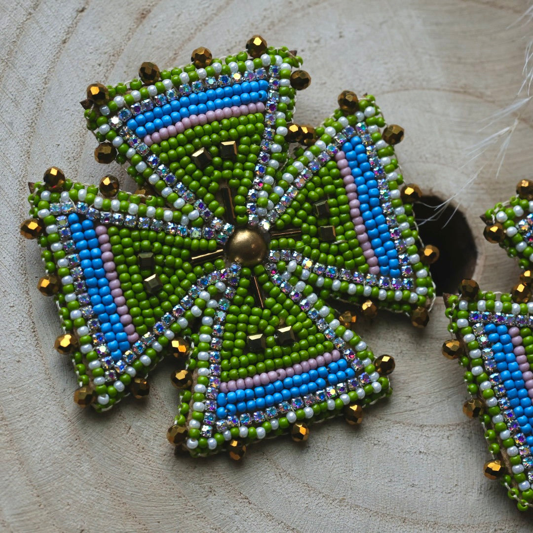 Ironstar Co. Four Directions Beaded Earrings