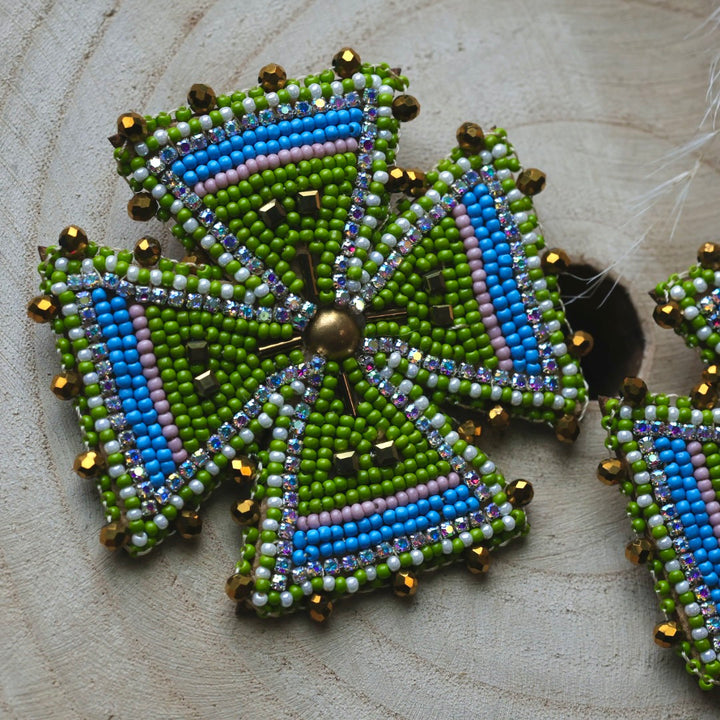 Ironstar Co. Four Directions Beaded Earrings