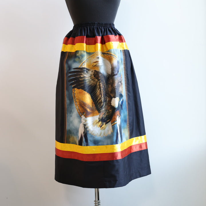 Margaret R. Eagle Panel Ribbon Skirt