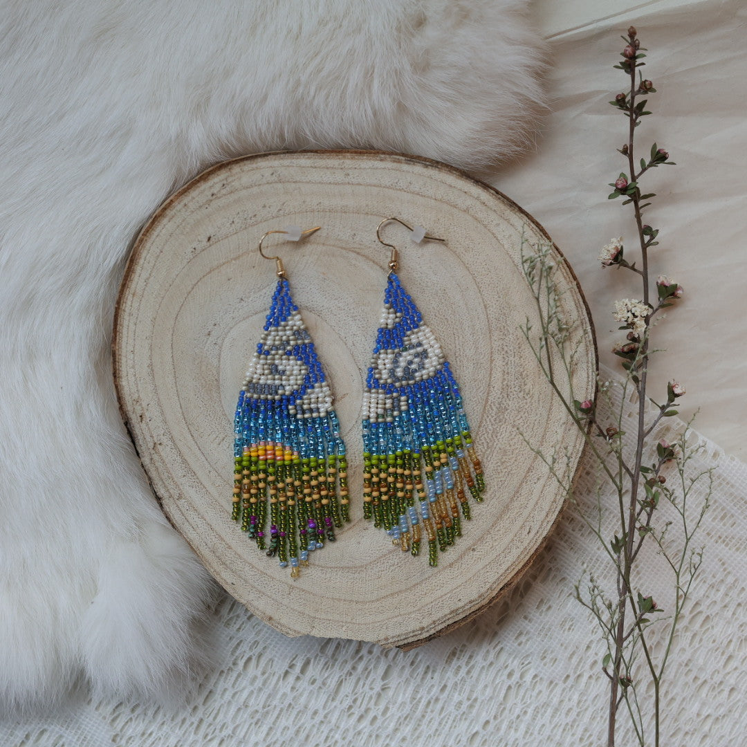 Prairie Moon Treaty 6 Fringe Earrings
