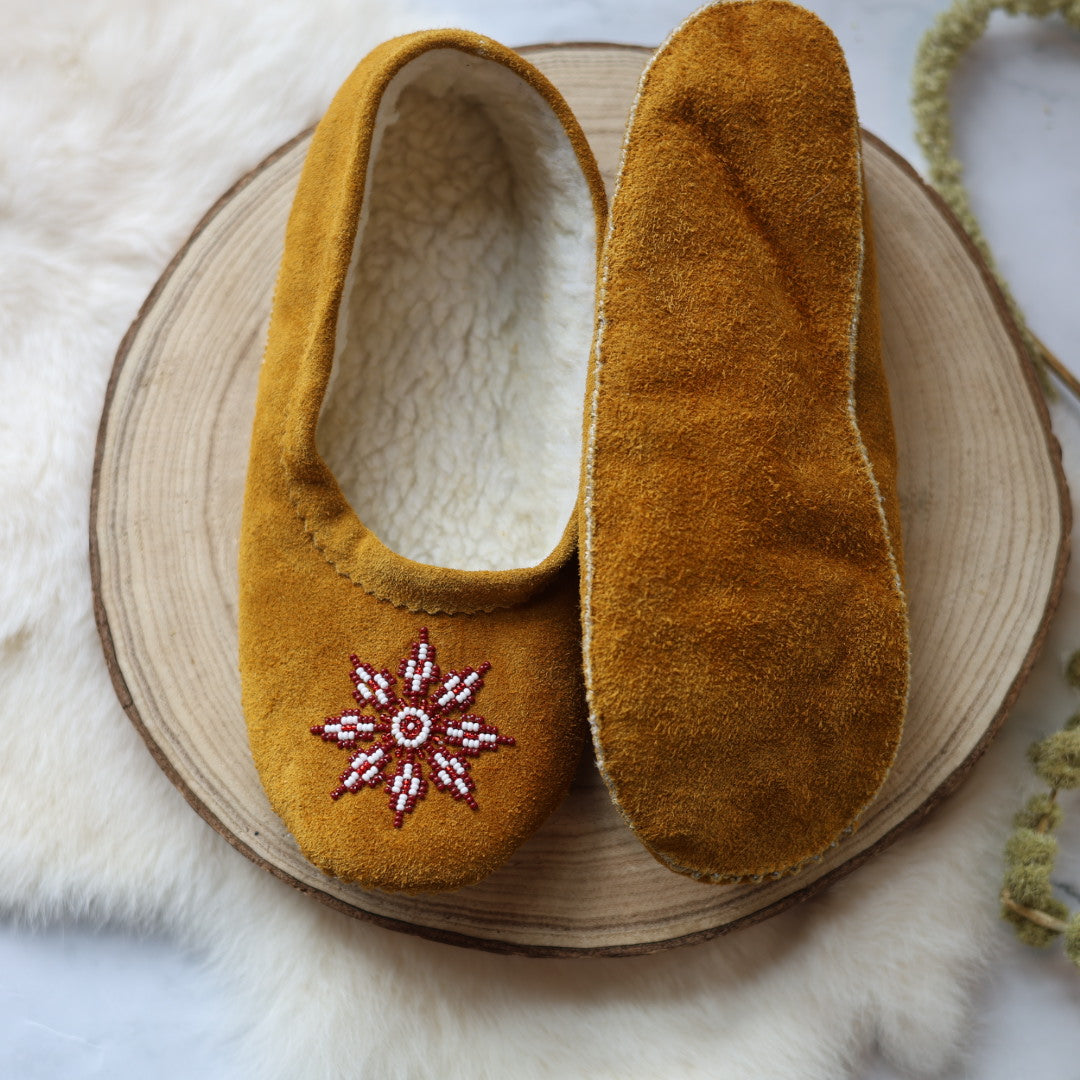T.Sullivan Size 10 Women Brown Star Ballerina Slippers