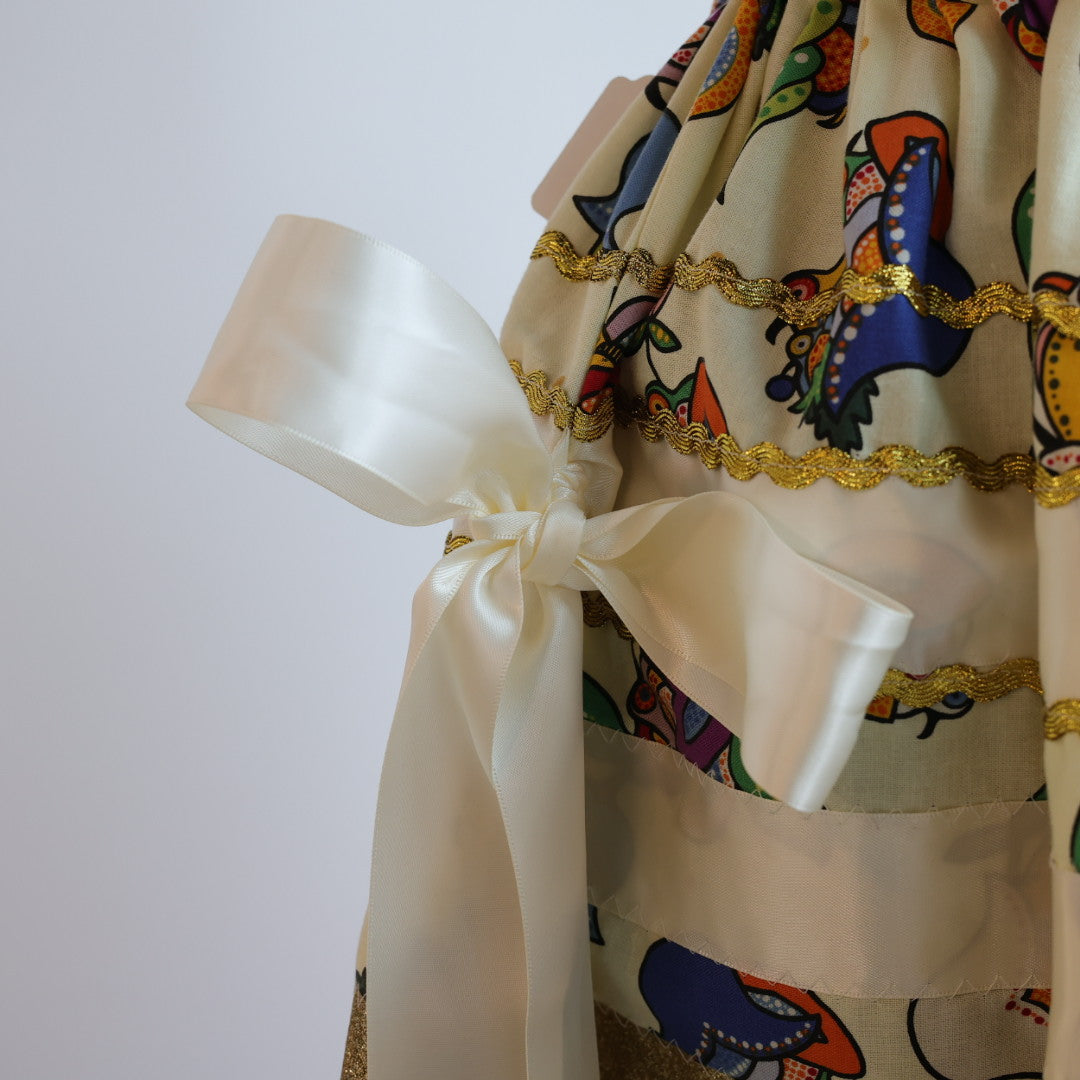 Handmade by Emily Cream Ribbon Skirt