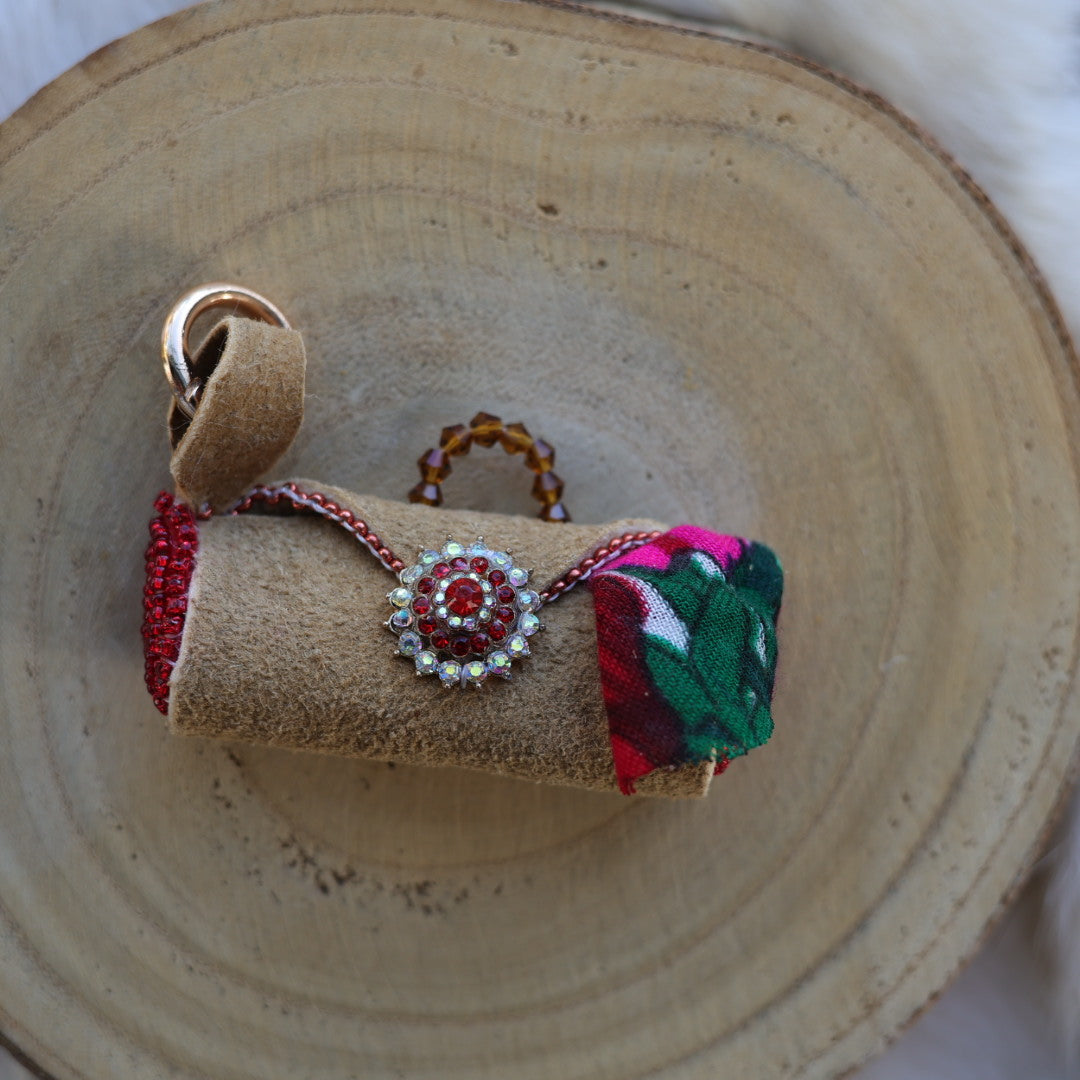 Mercedes G. Moose Hide Medicine Purse Charm
