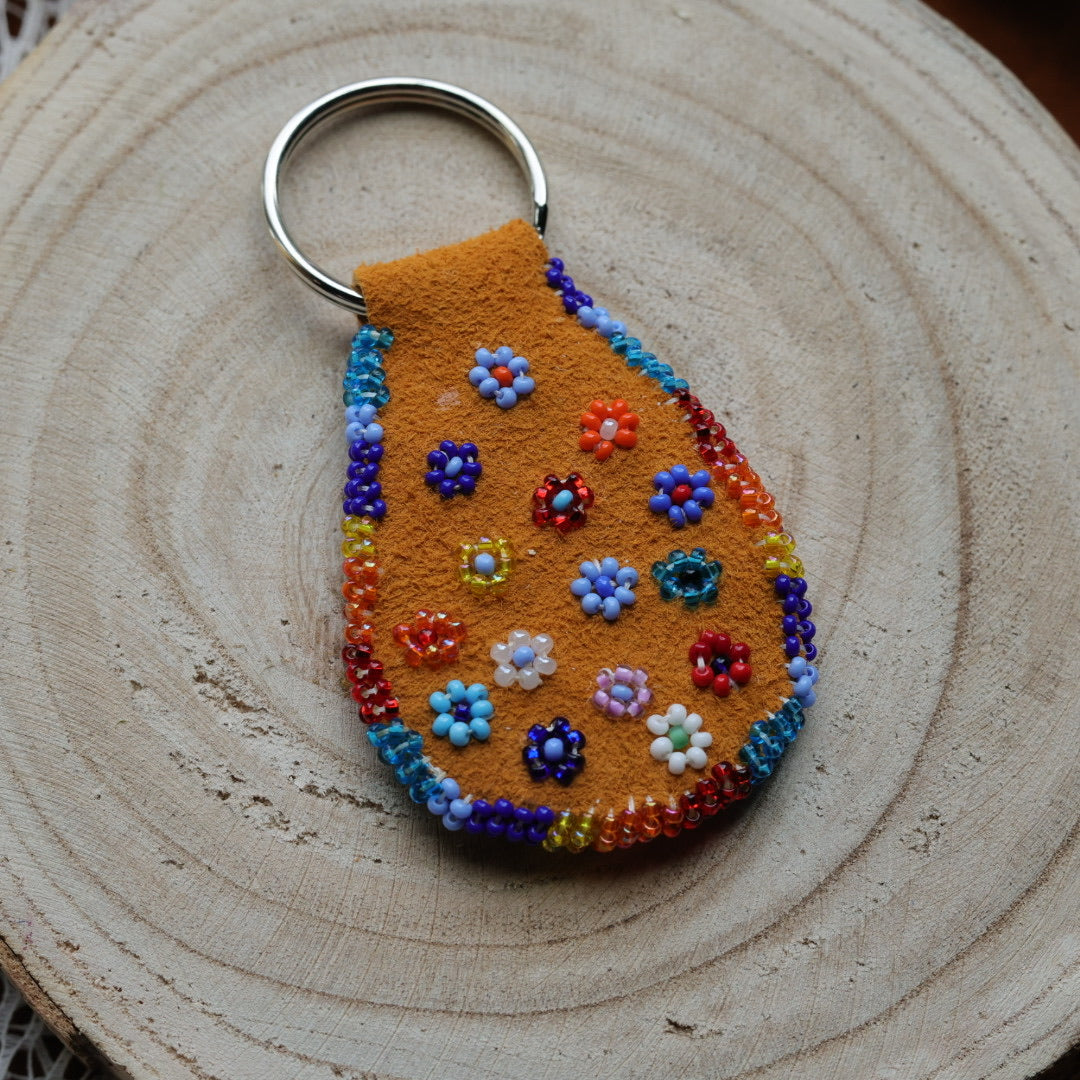 Jeannie A Beaded Keychain