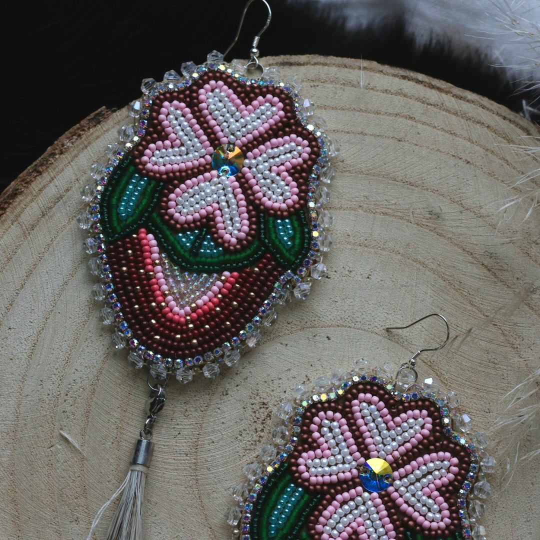 Ironstar Co. Strawberry Convertible Beaded Earrings