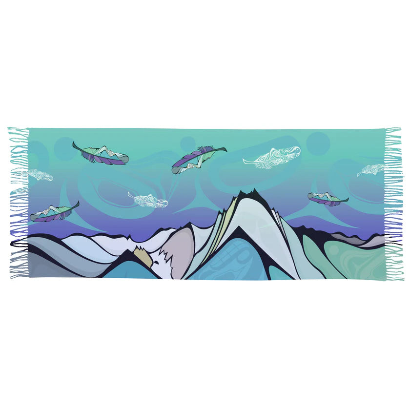 Oscardo Healing Feather Eco Shawl