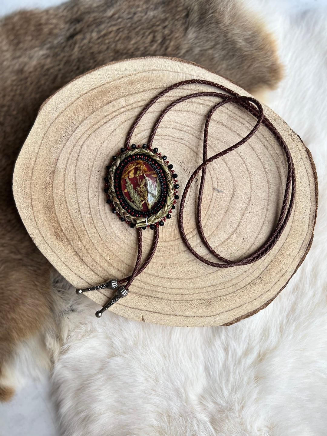 Katawashishin Beaded Medicine Bolo Ties