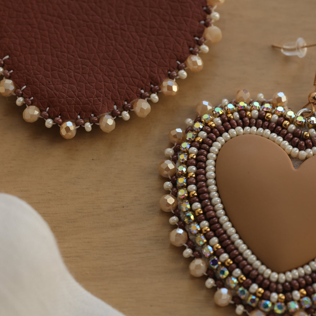 Nikki P. Love Heart Earrings