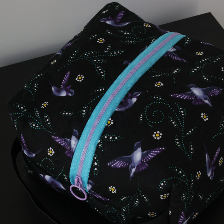 Phoenyx Designs Hummingbirds Cosmetic Bag
