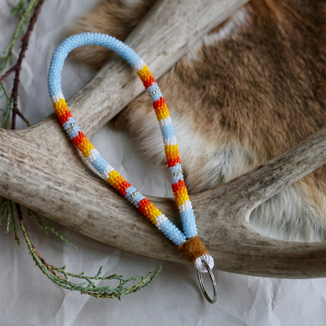 Keegan W. Striped Wrist Lanyard