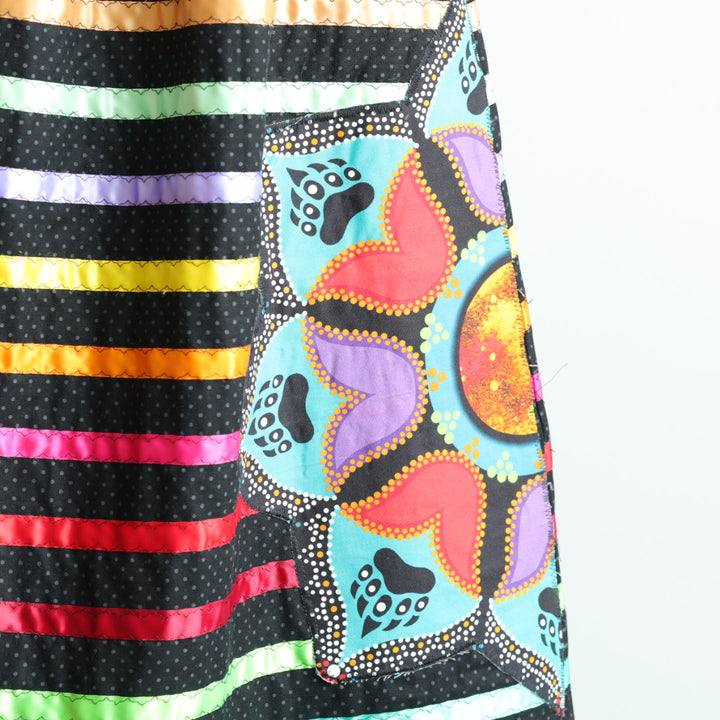 Carol B. Colourful Floral Ribbon Skirt