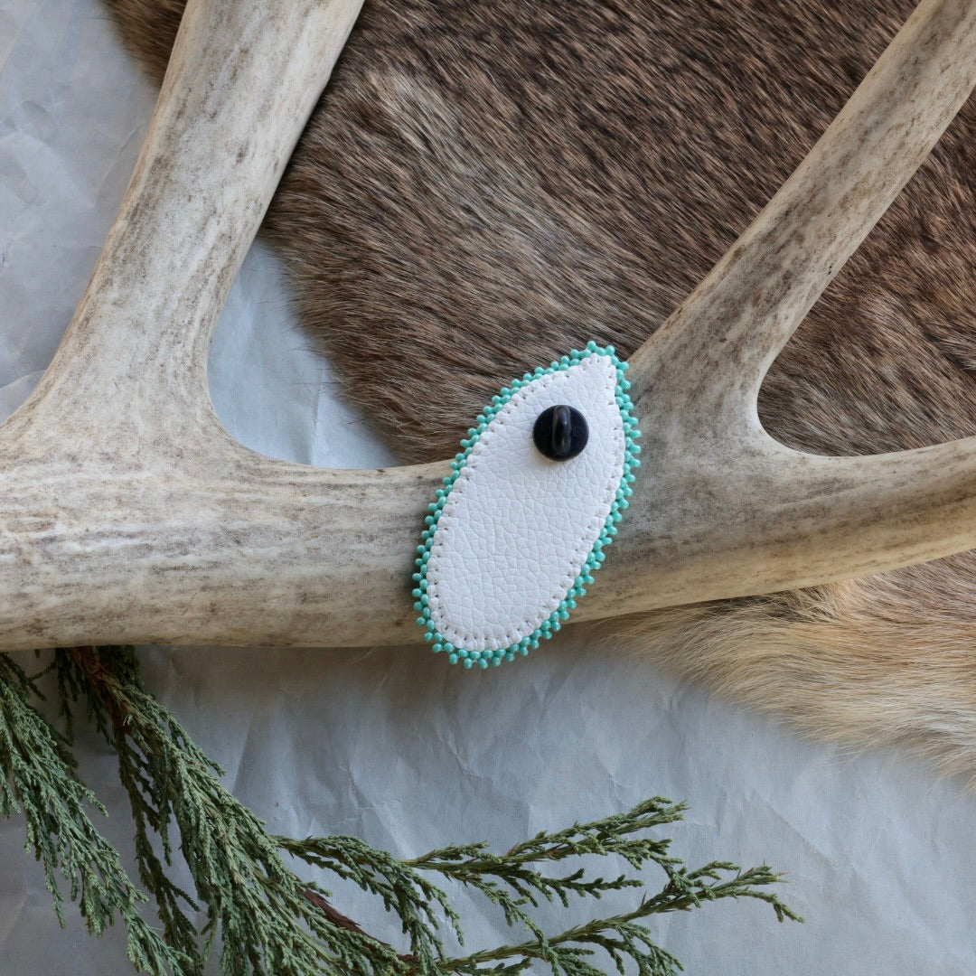 Keegan W. Beaded Feather Pins