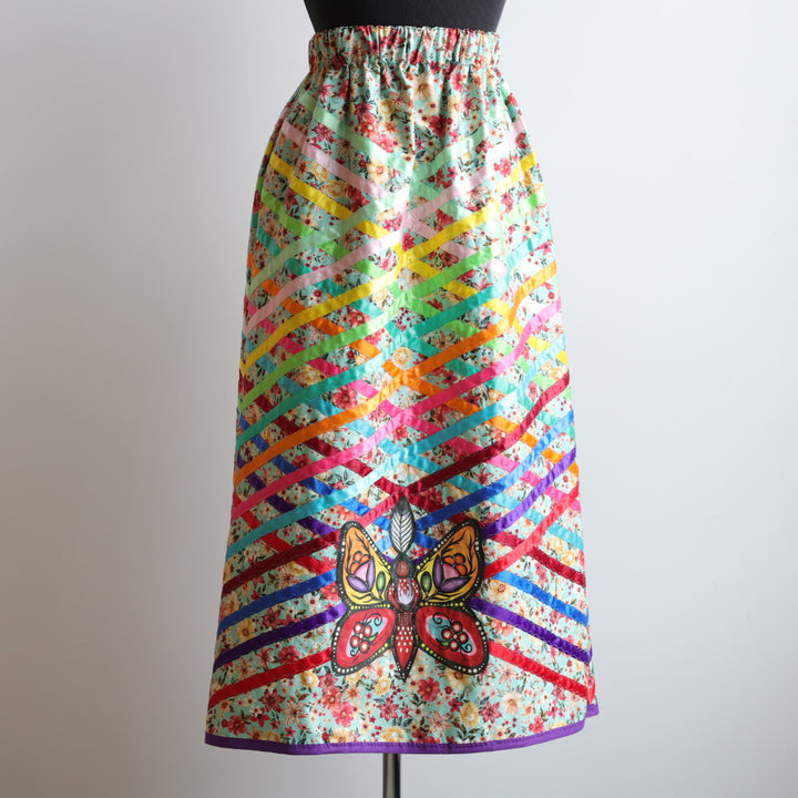 Carol B. Floral Butterfly Ribbon Skirt