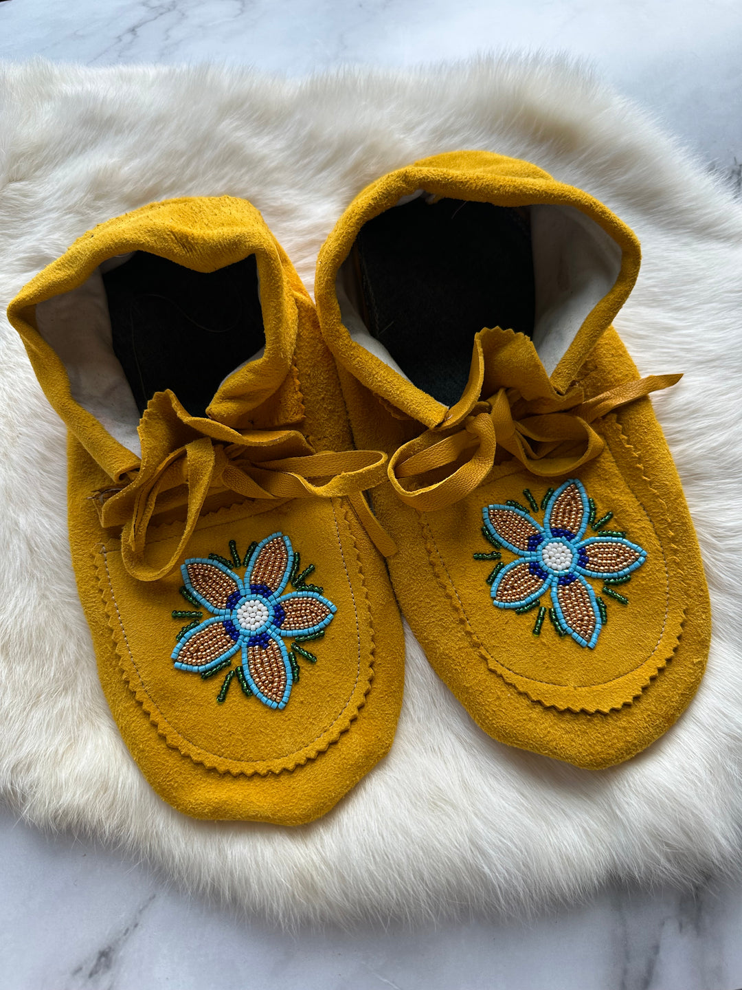 Sandra L Handmade Beaded Moccasins