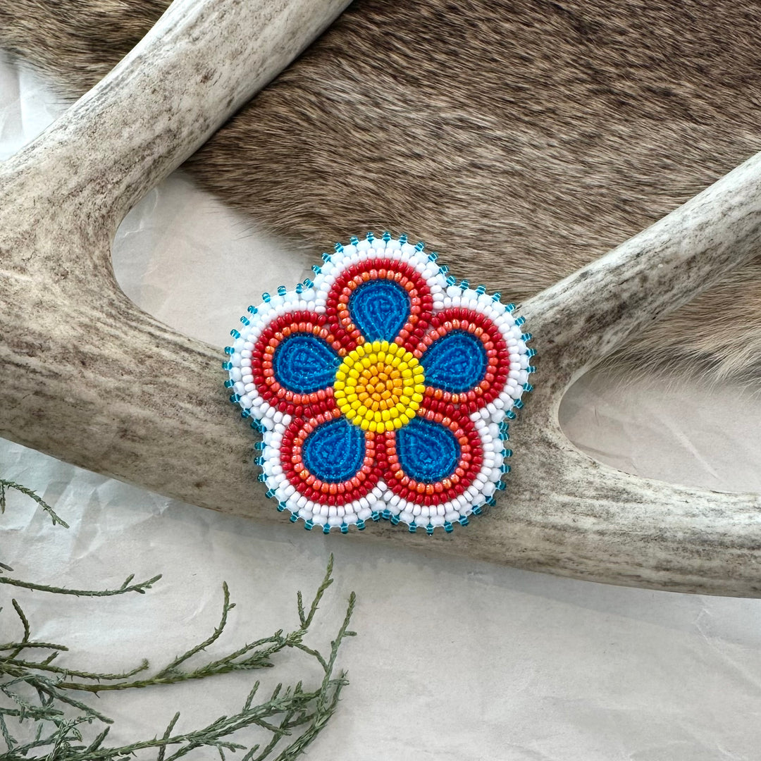 Keegan W. Beaded Flower Pins