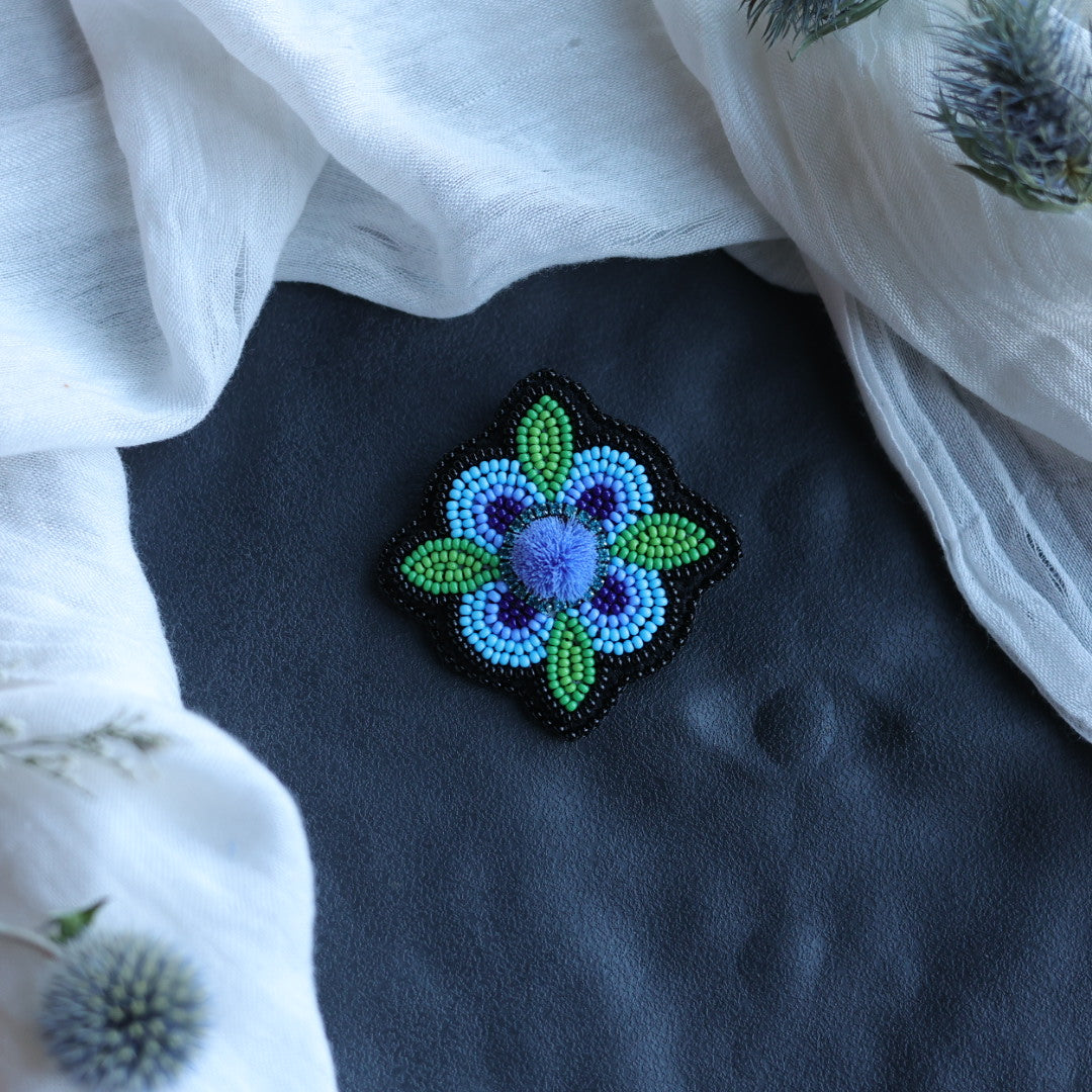 Beth Rose Designs Jade Collection Floral Brooches