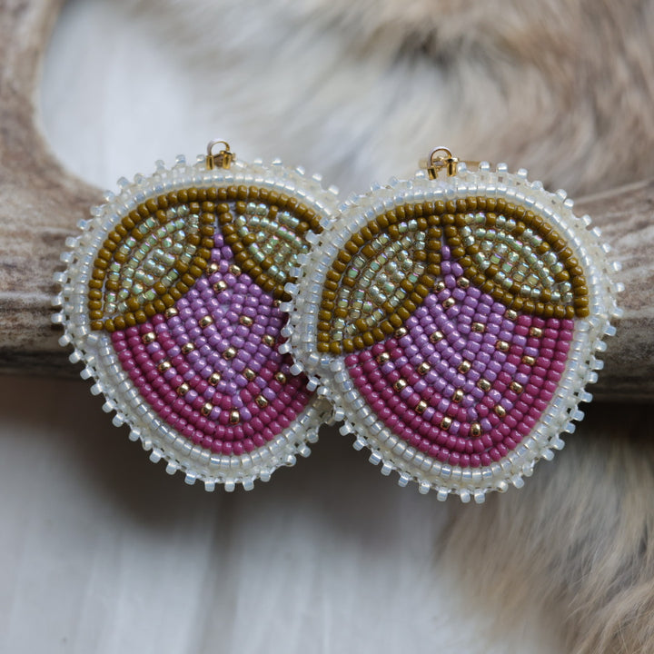 Keegan W. Heartberry Beaded Earrings