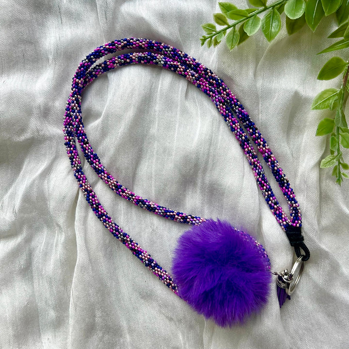 Prairie Beads Wrap Beaded Breakaway Neck Lanyard