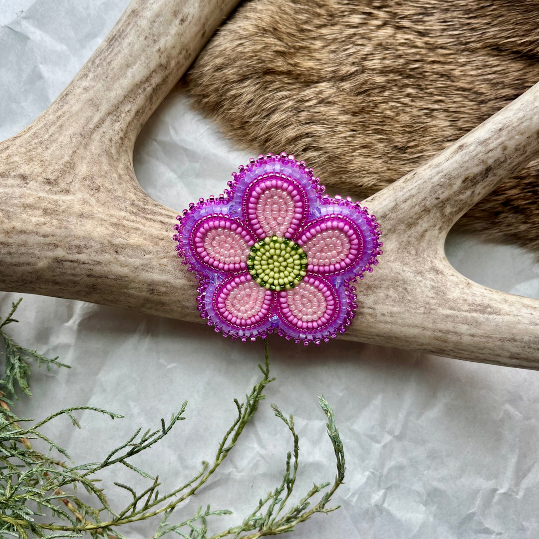 Keegan W. Beaded Flower Pins