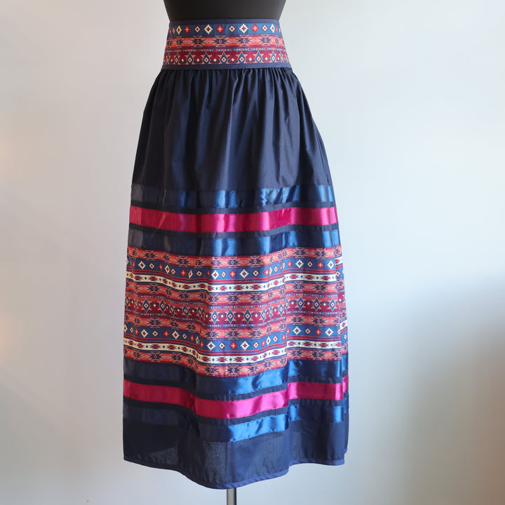 Phoenyx Designs Navy Ribbon Skirt &amp; Belt