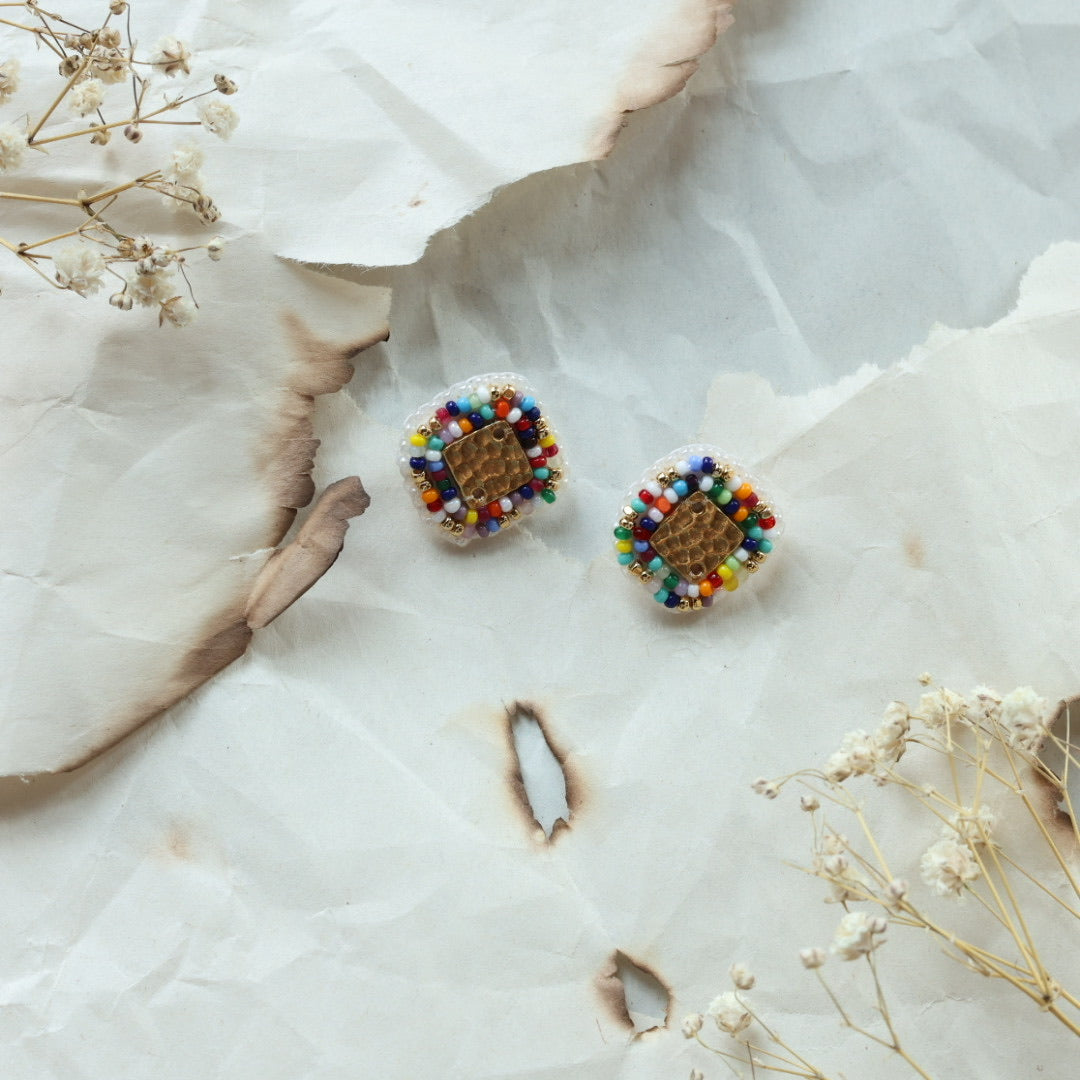 TLee Beads Large Beaded Studs