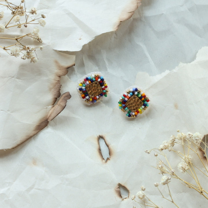 TLee Beads Large Beaded Studs