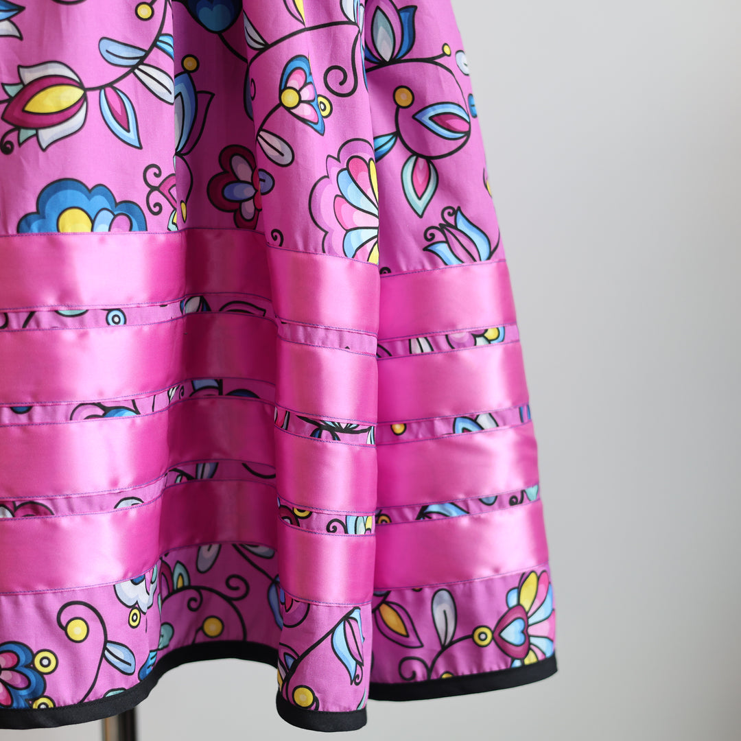 Phoenyx Designs Mauve Floral Ribbon Sundress