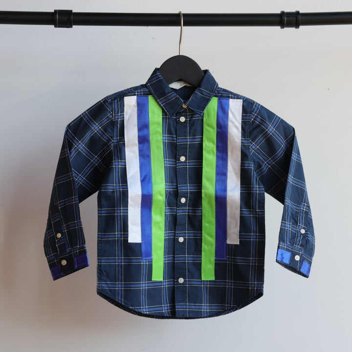 Vi's CREE-ations Plaid Toddler Ribbon Shirt