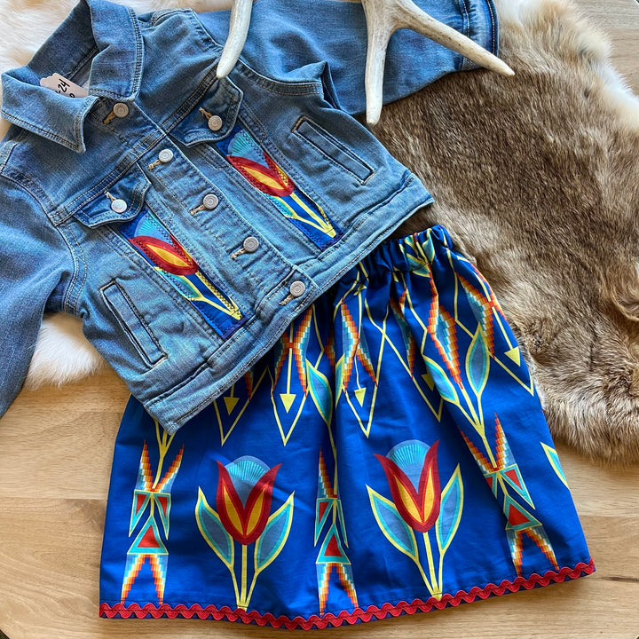 Vi's CREE-ations Blue Tulip Toddler Ribbon Set