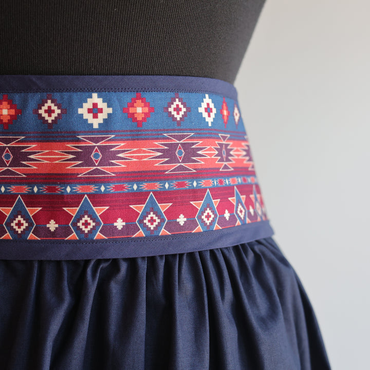 Phoenyx Designs Navy Ribbon Skirt &amp; Belt