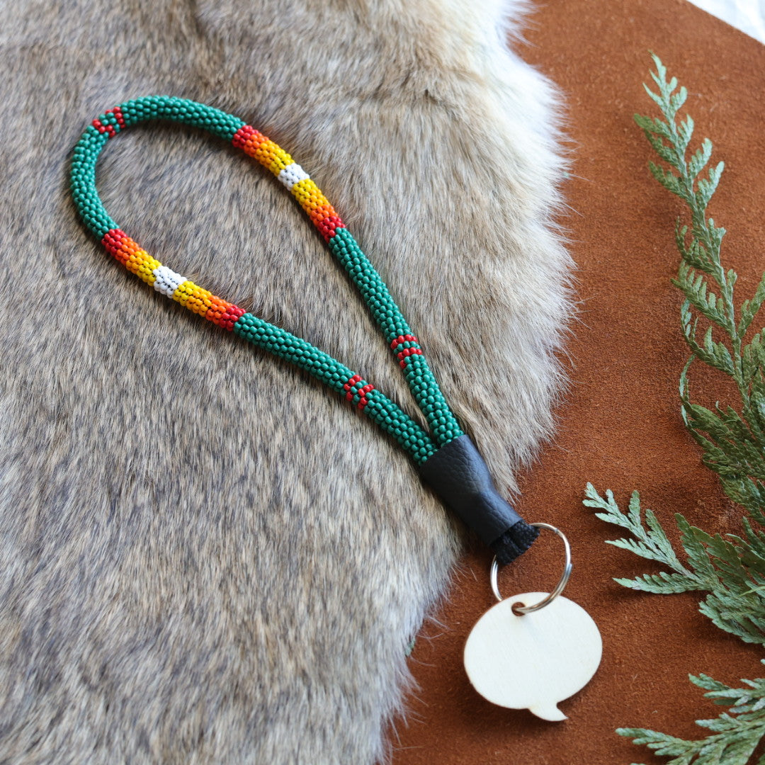 Unique Beadz Fire Beaded Wrist Lanyards