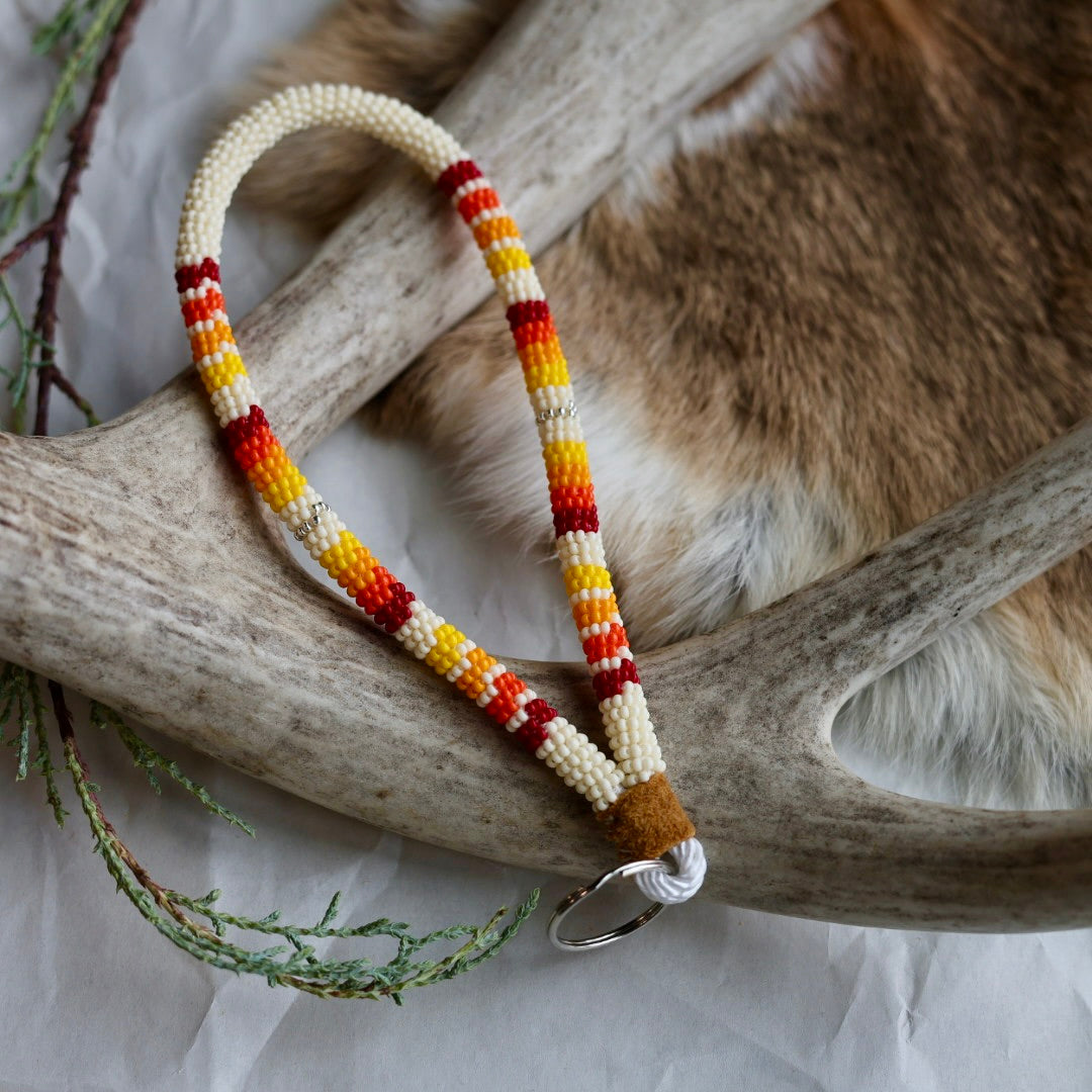 Keegan W. Striped Wrist Lanyard