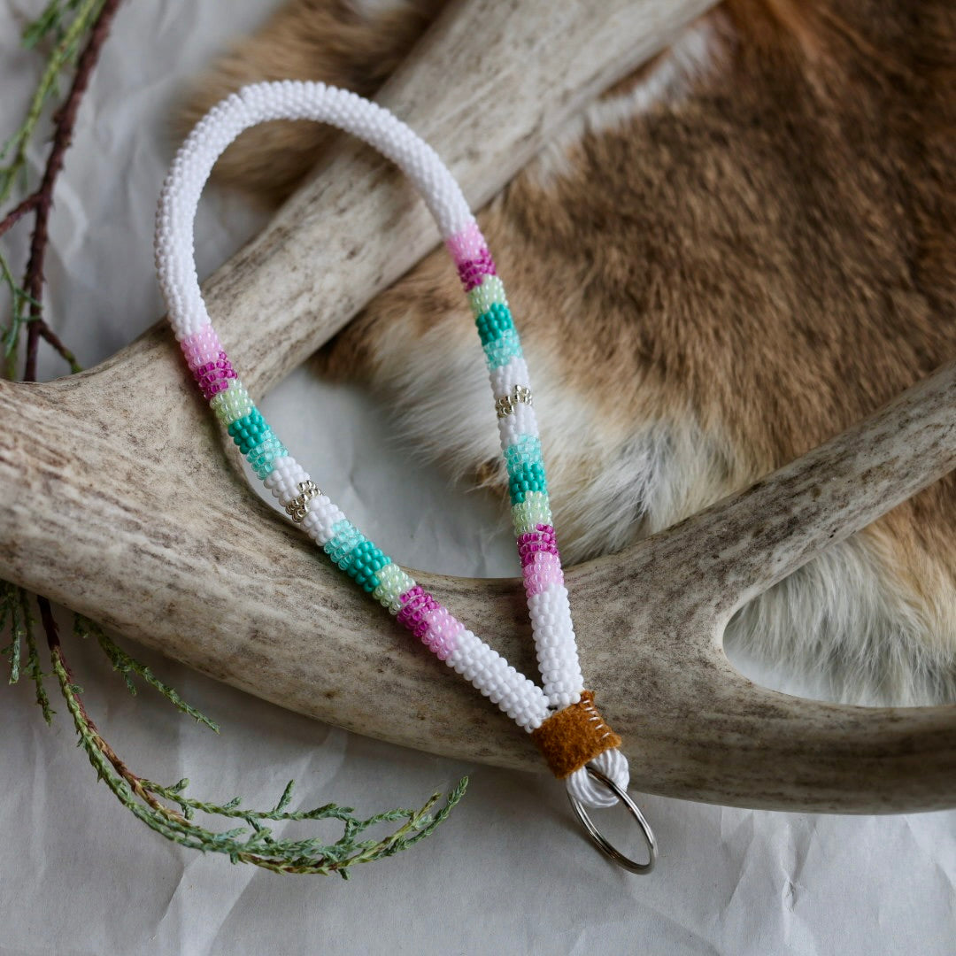 Keegan W. Striped Wrist Lanyard