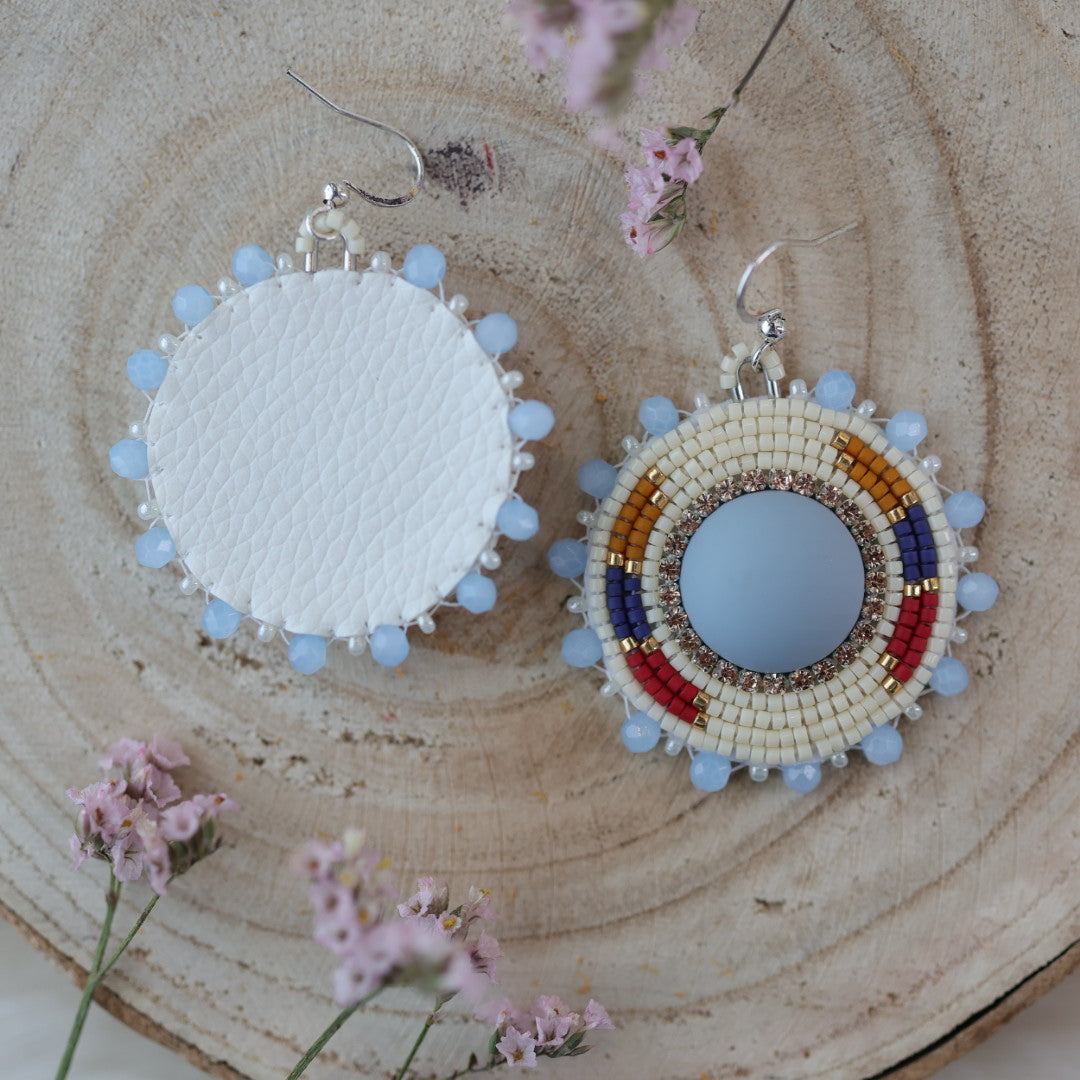 Sweetgrass Woman Creations Primary Beaded Earrings