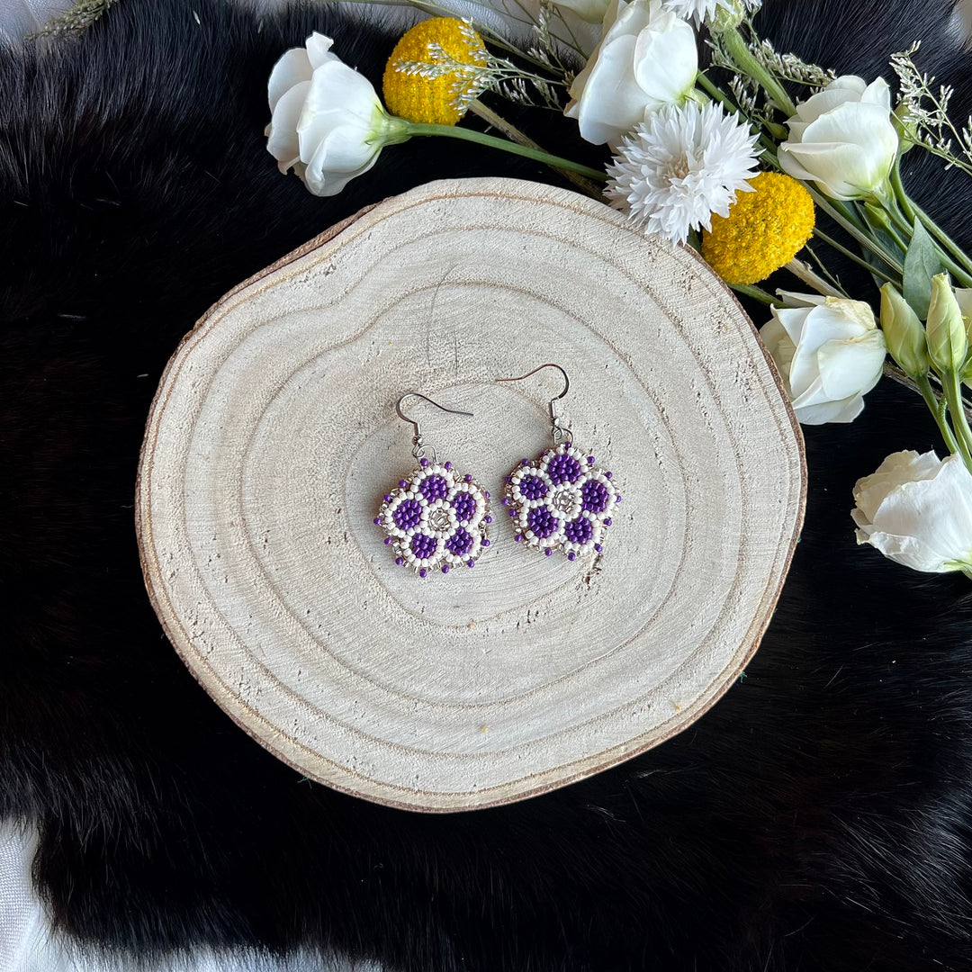 Ironstar Co. Petite Beaded Floral Earrings