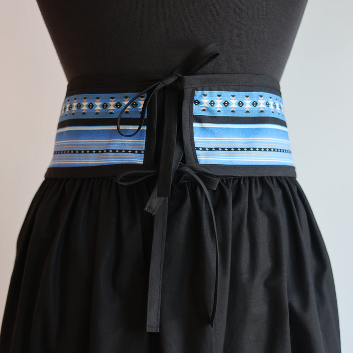 Phoenyx Designs Blue Southwest Ribbon Skirt &amp; Belt