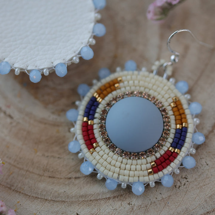 Sweetgrass Woman Creations Primary Beaded Earrings