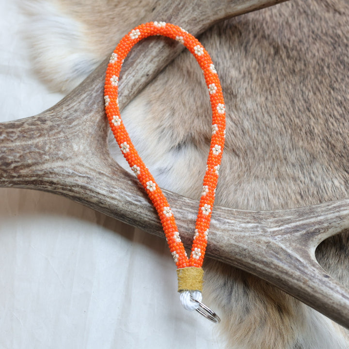 Keegan W. Daisy Beaded Wrist Lanyards