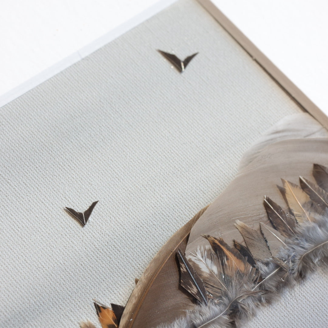 Shannon Dunn 12"x15" Cabin Feather Artwork
