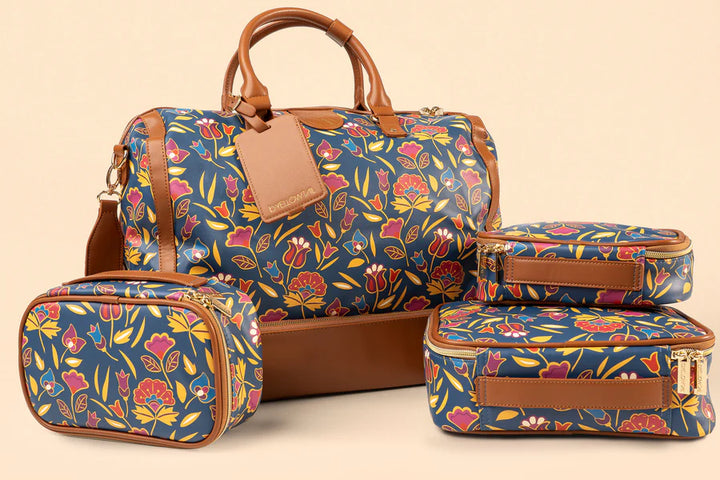 B. YELLOWTAIL Mountain Crow Floral Weekender Travel Bag