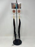 Convertible Beaded Feather Earrings by Catherine Blackburn